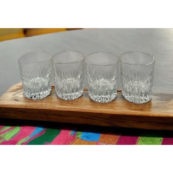 Set 4 Italian Bormioli Rocco Selecta Barware Glasses Whiskey Shot Glasses 2 oz